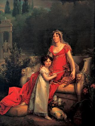 埃莉莎·波拿巴和她的女儿拿破仑·巴乔基