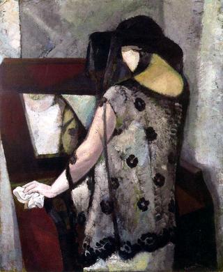 The lady in gray