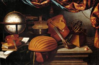 Still Life with Musical Instruments and Globe