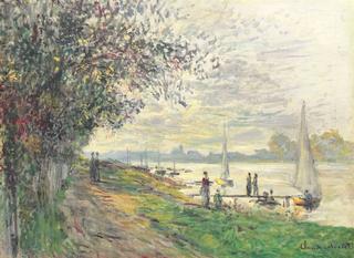 Banks of the Petit-Gennevilliers, Sunset