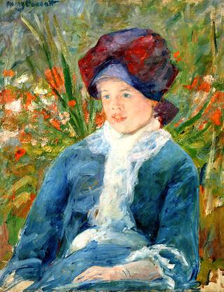 Susan seated in Garden