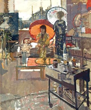 Winter Sunlight, The Red Parasol