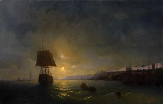 View of Odessa by Moonlight