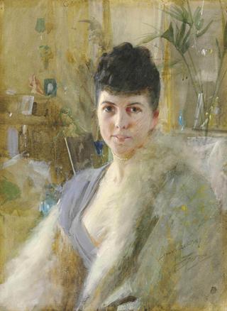 Portrait of a Lady in a Drawing Room
