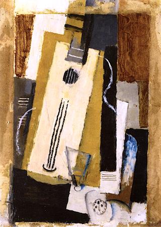 Guitar and the Ace of Clubs
