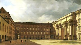 Schloss Sanssouci. Eosanderhof des königlichen Schlosses Berlin