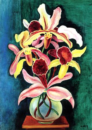 Vase of Orchids