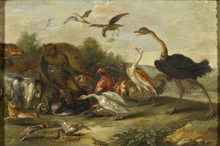 Battle between Owls and Quadrupeds