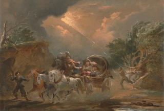 Coach in a Thunderstorm
