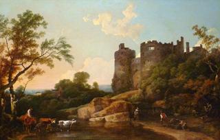 Landscape with Harlech Castle