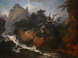 Landscape with a Waterfall