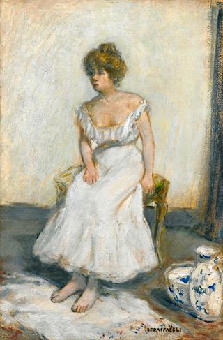 Femme à sa toilette