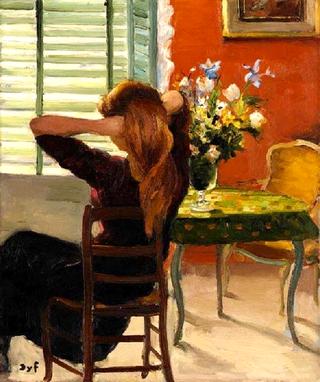 Fille aux volets