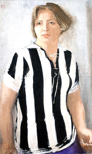 Girl win a Football Jersey