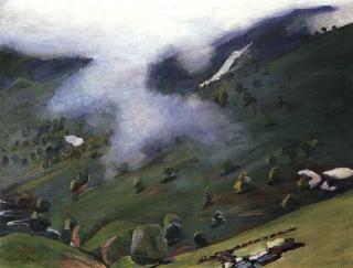 View of the Gorge from the Pushkin Pass