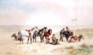 Donkey Riders in the Dunes