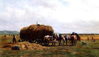 Loading the Hay Wagon