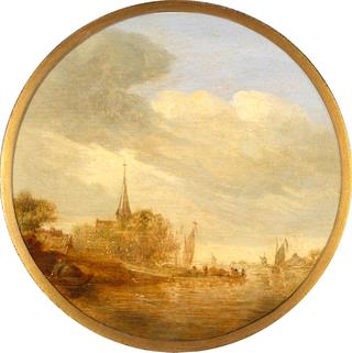 Riverbank with a Church