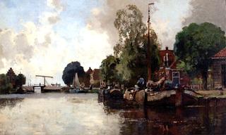 A Tranquil Morning along a River