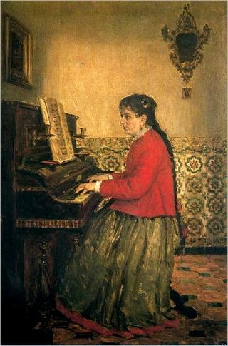Woman Playing the Piano
