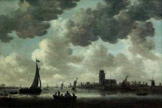 The Meuse at Dordrecht with the Grote Kerk: View from the South-West