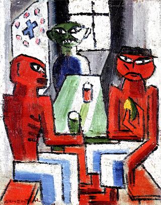 Workers in a Café