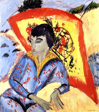 Erna with Japanese Umbrella