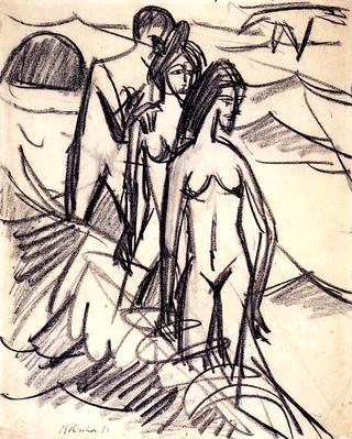 Three Bathers in the Surf