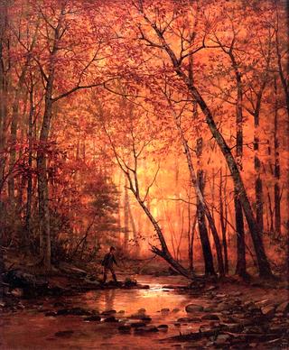 Wayfarer by a Stream, Autumn