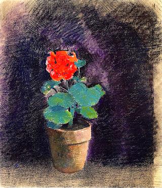 Pot with Geranium