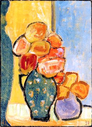 Still Life with Three Flower Vases