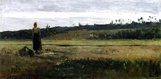 Peasant in a Field, La Varenne-Saint-Hilaire