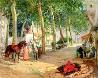 Outside the Teahouse