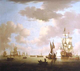 Seacape with Ships and Boats