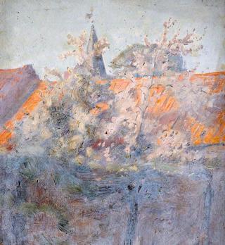 Blossom and Pantiled Roof