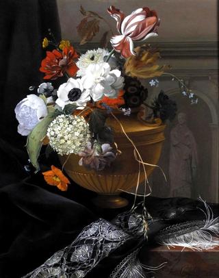 Still Life of an Urn of Flowers