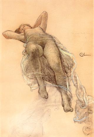 Allegory of Fame: A sketch for the ceiling of the Stockholm Opera House