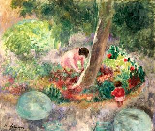 Nono and Pierre in the Garden