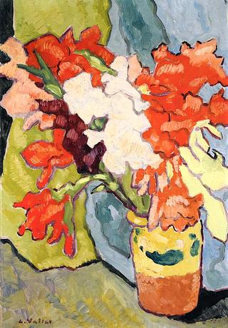 Vase of Gladiolas