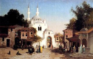 Outside the Mosque