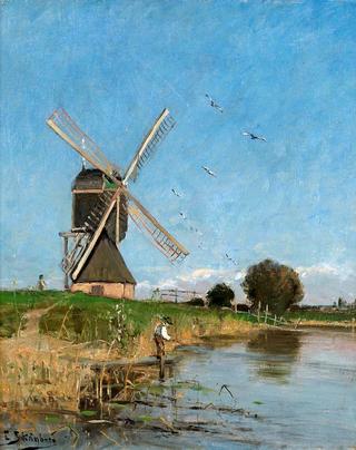 Landscape with a Windmill