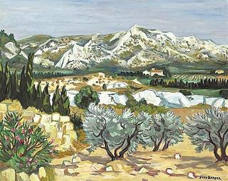 Les Alpilles en ete
