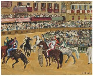 Le depart de la Course du Palio