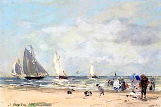 On the Beach at Trouville