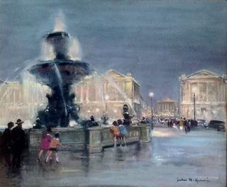 Place de la Concorde at Night