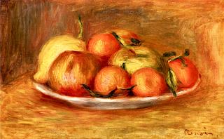 Still Life with Apples, Mandarins, and Lemon