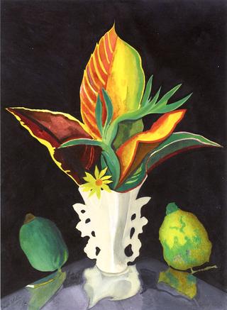Croton Leaves in a Vase