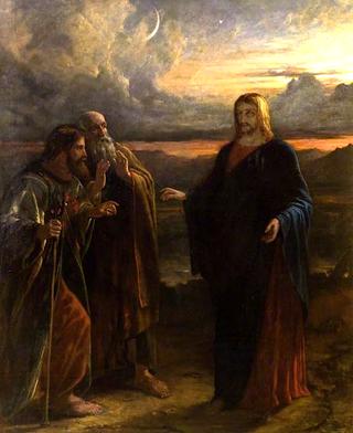 基督和两个门徒在去以马忤斯的路上