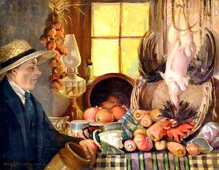 Self Portrait with Still Life