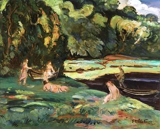 Landscape with Bathers